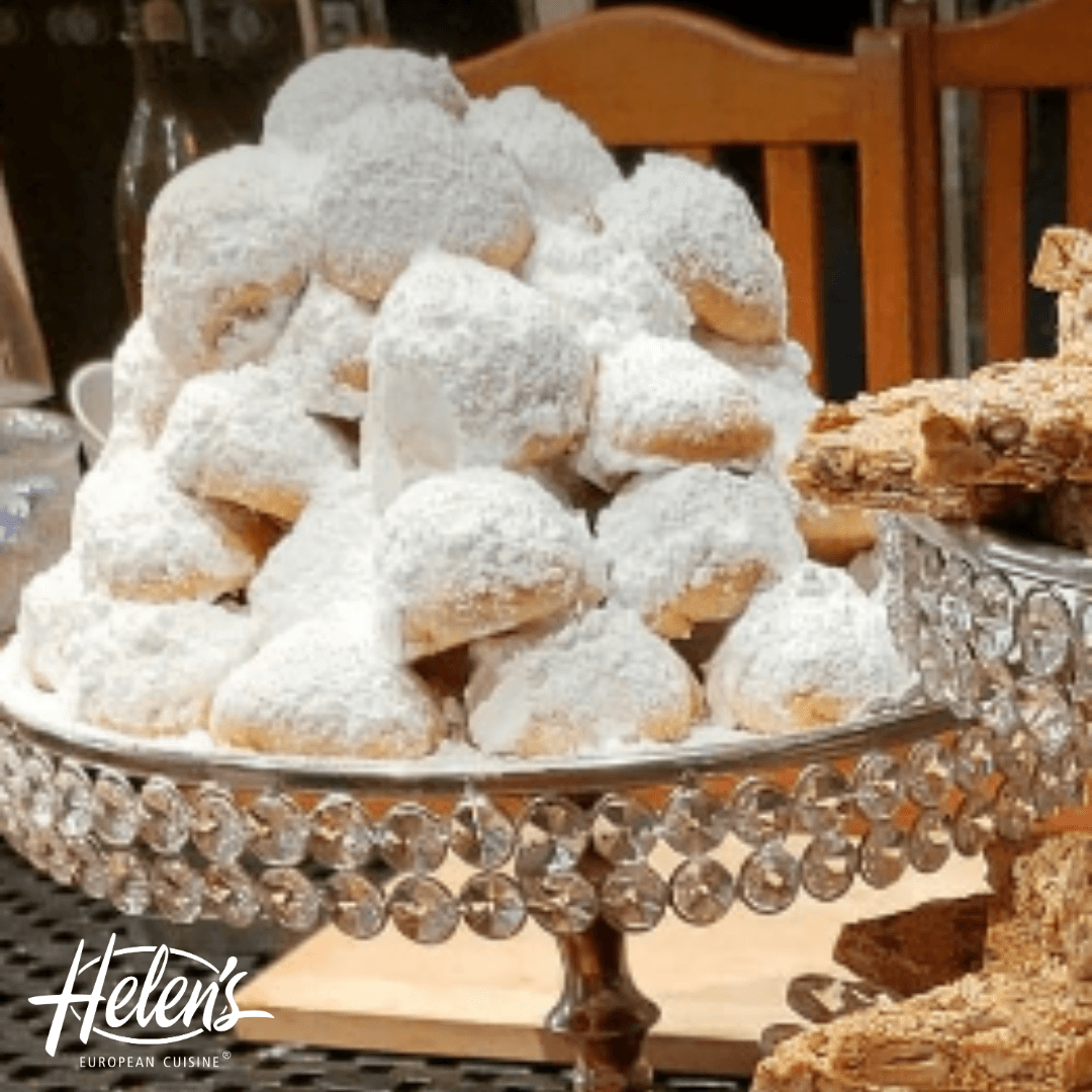 Traditional Greek Christmas Almond Shortbread Traditional Greek Christmas Almond Shortbread
